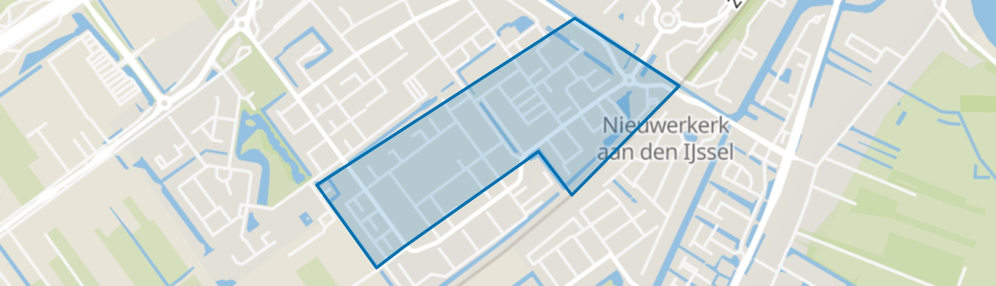 Dorrestein-Zuid, Nieuwerkerk aan den IJssel map