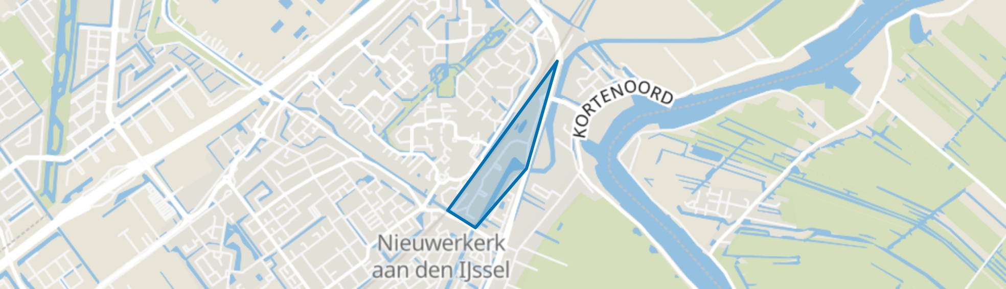 Kleinpolder, Nieuwerkerk aan den IJssel map