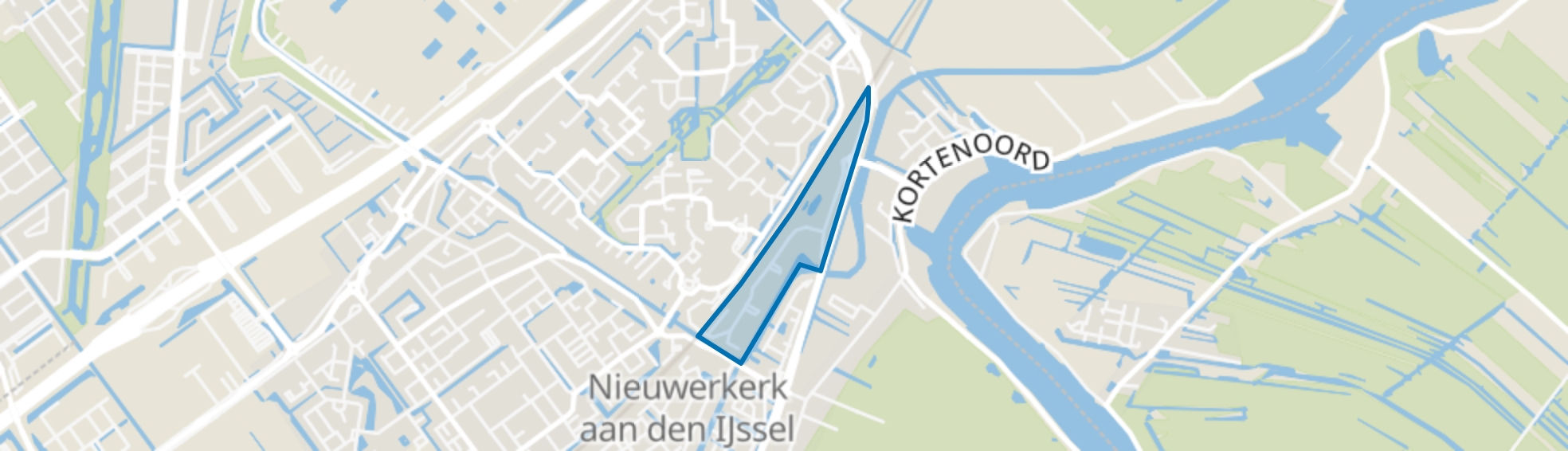 Kleinpolder, Nieuwerkerk aan den IJssel map