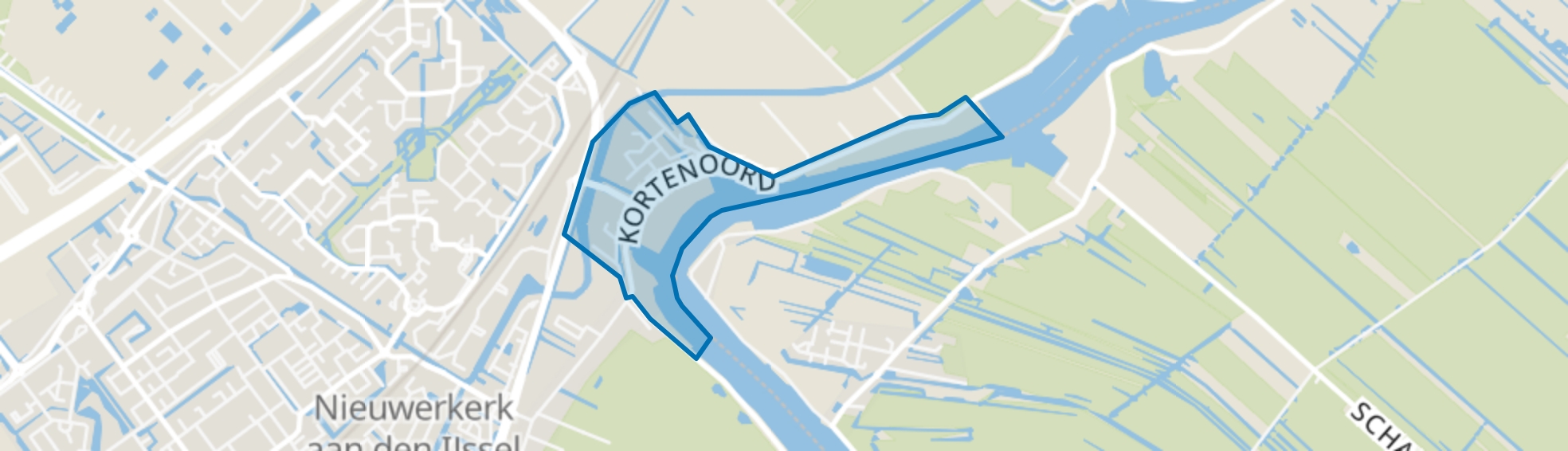 Kortenoord, Nieuwerkerk aan den IJssel map