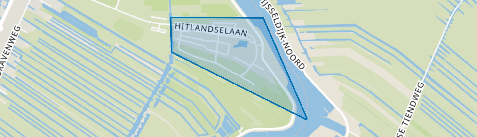 Recreatiepark Klein Hitland, Nieuwerkerk aan den IJssel map