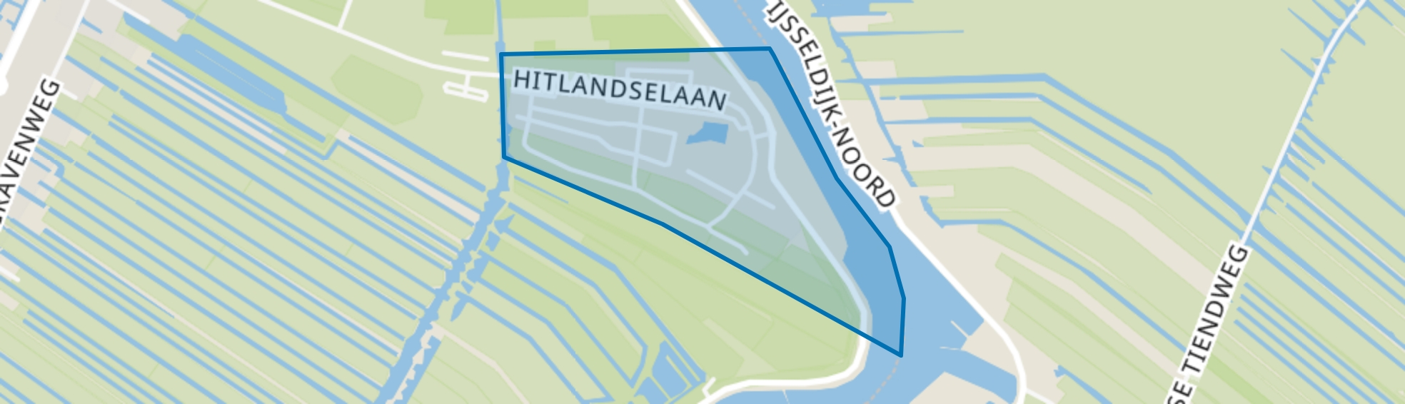 Recreatiepark Klein Hitland, Nieuwerkerk aan den IJssel map