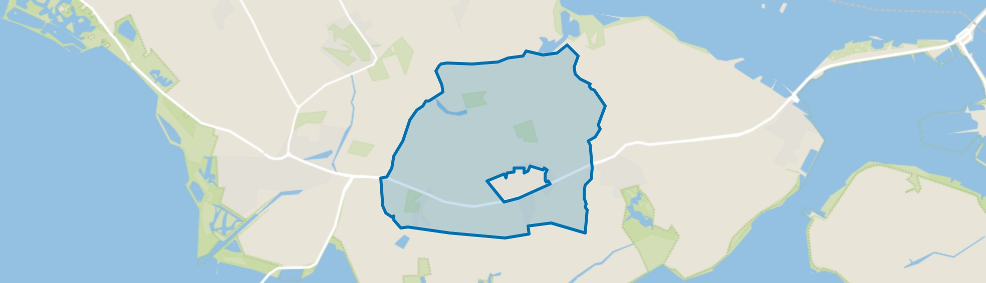 Verspreide huizen Nieuwerkerk, Nieuwerkerk map