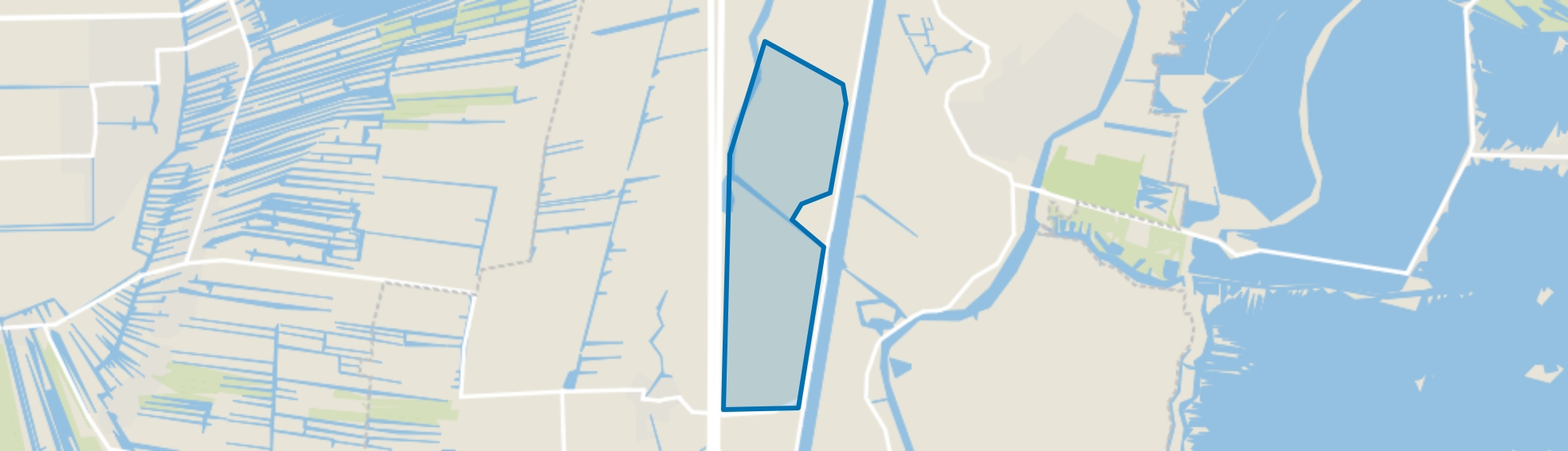 Polder Angstelkade, Nieuwersluis map