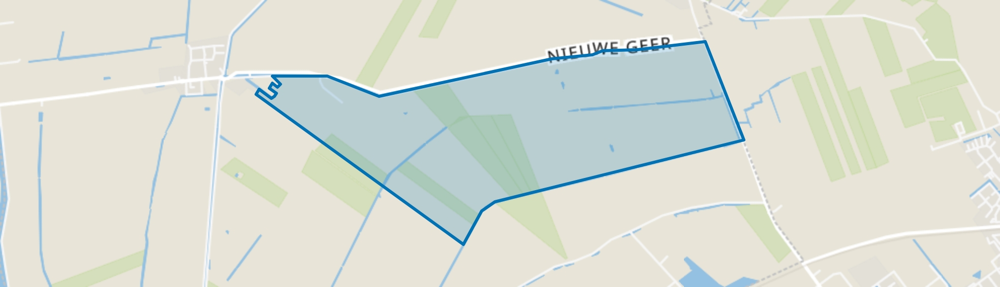 Geer, Nieuwland map