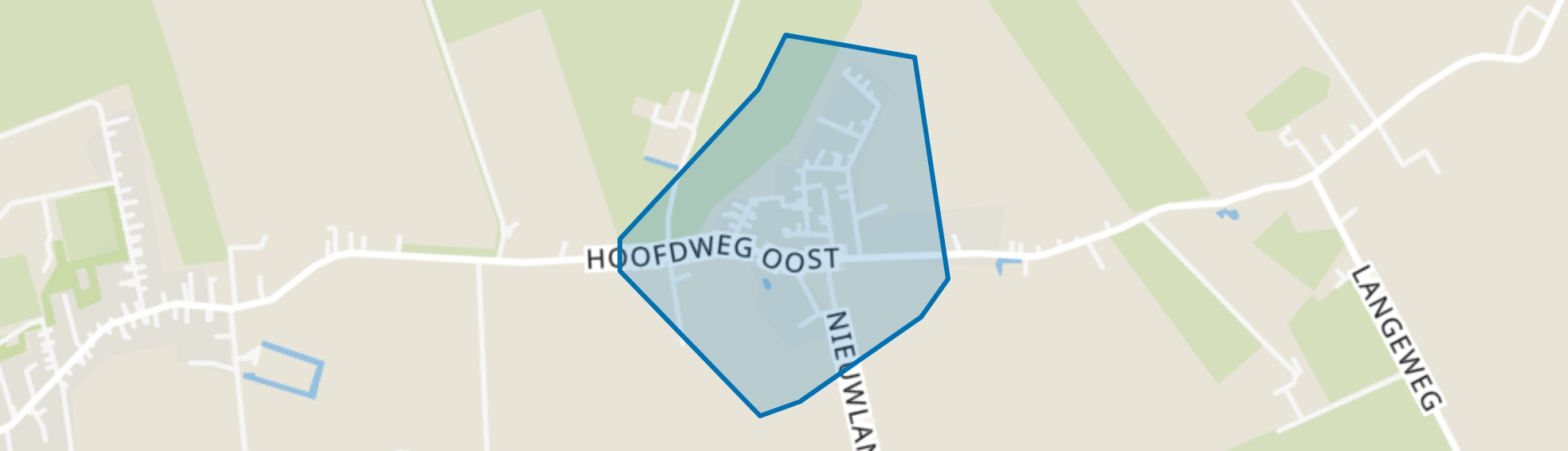Oosteind, Nieuwolda map