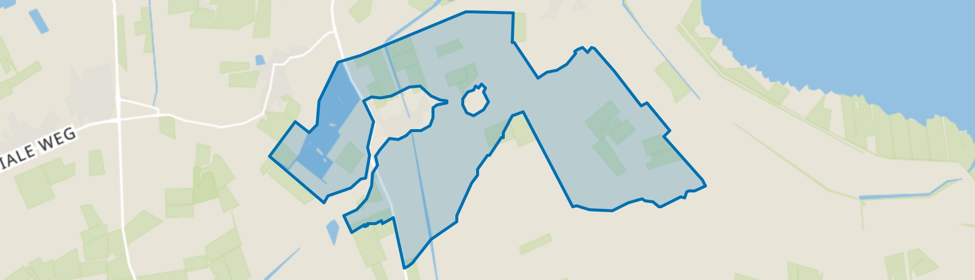 Verspreide huizen Nieuwolda, Nieuwolda map