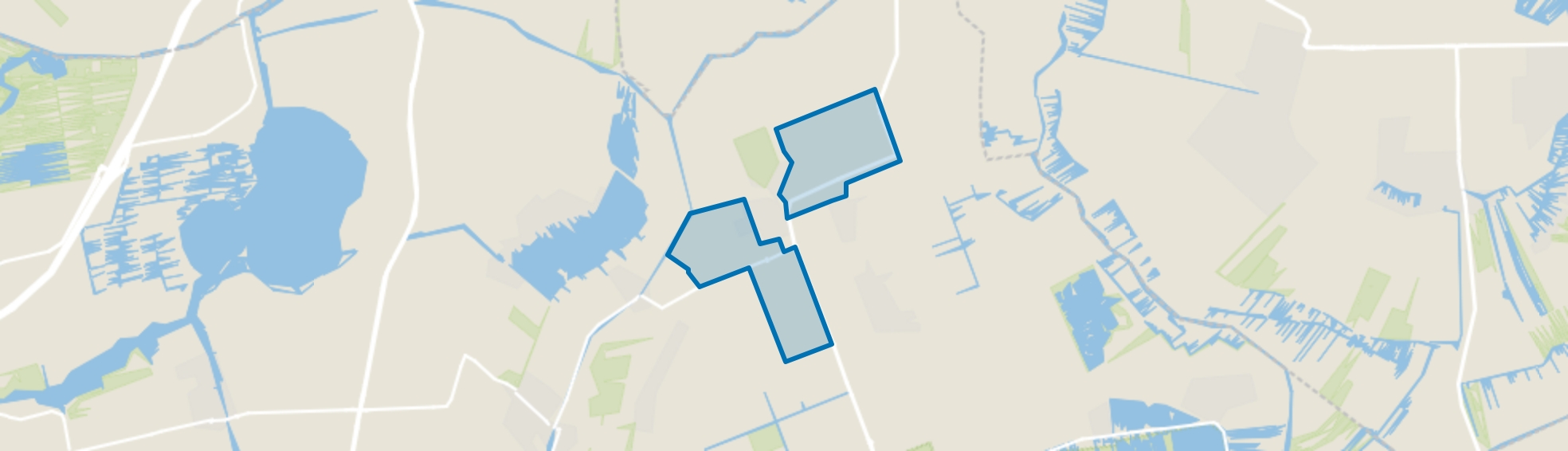 Verspreide huizen in het Oosten en Zuiden, Nieuwveen map