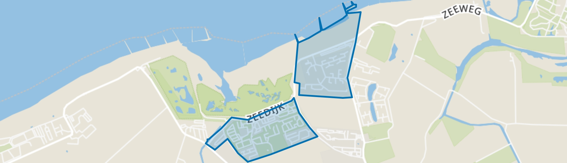 Nieuwvliet-Bad-Oost en -West, Nieuwvliet map