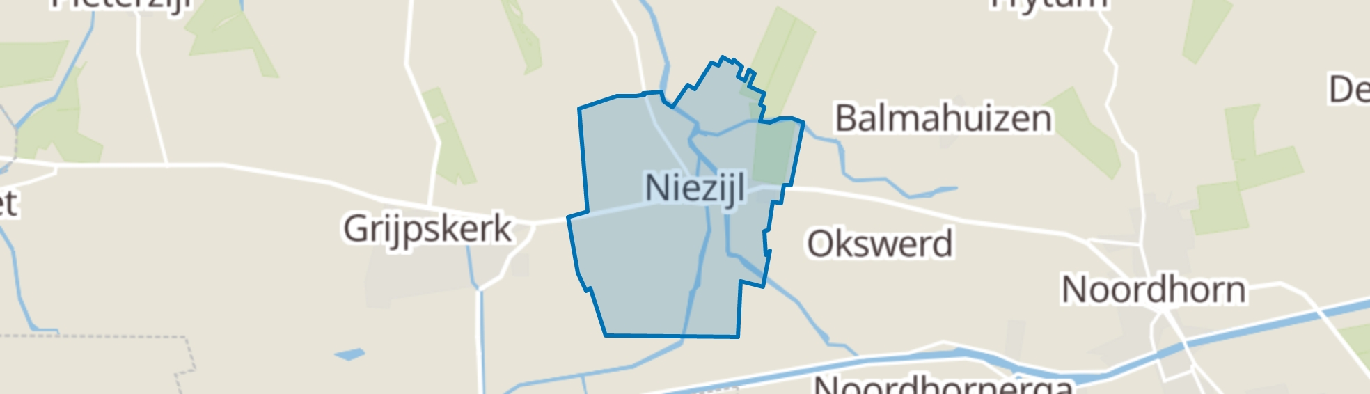 Niezijl map