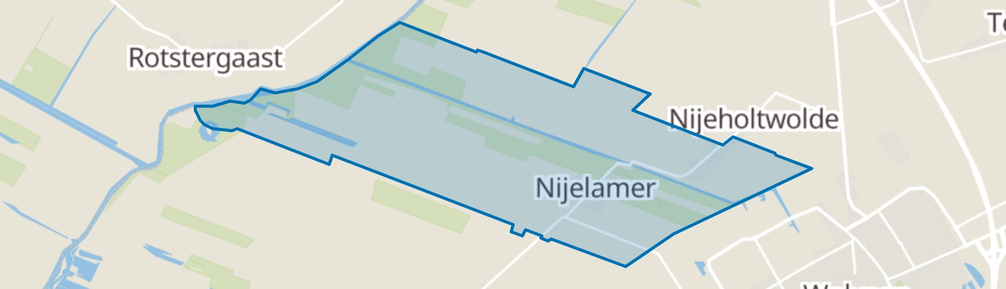 Nijelamer map