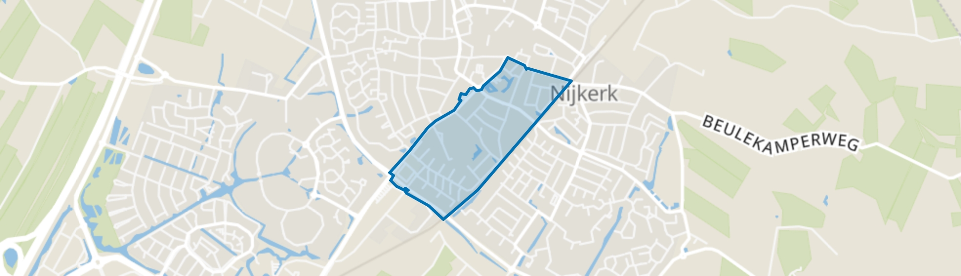 Coltoflaan/van Oldenbarneveldstraat, Nijkerk map