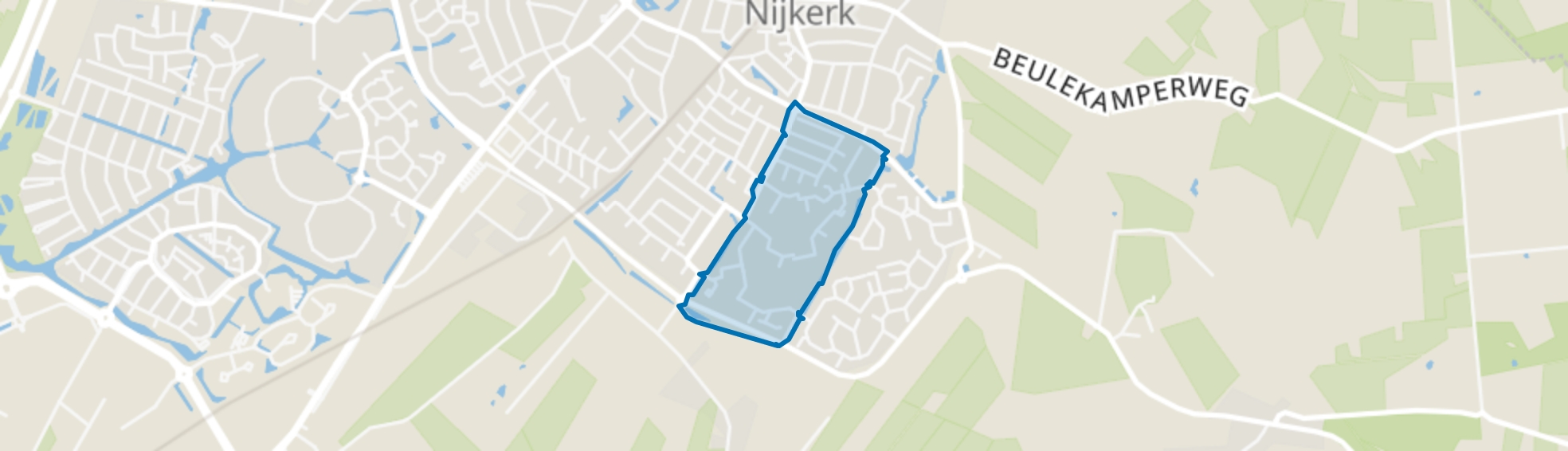 Strijland-west, Nijkerk map