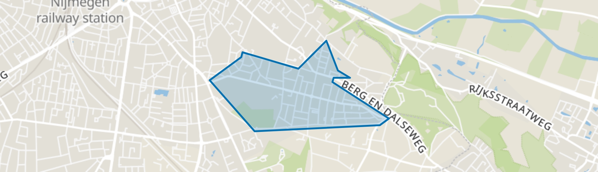 Hengstdal, Nijmegen map