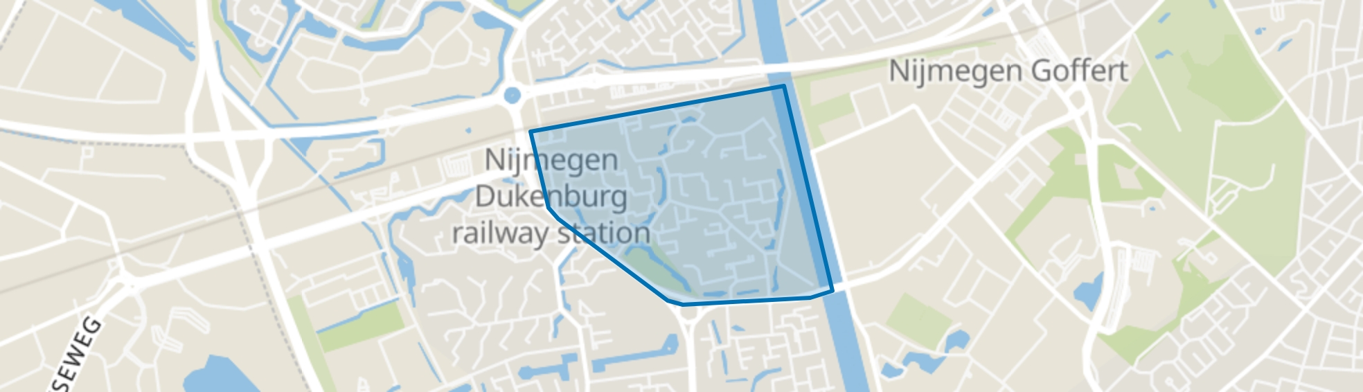 Zwanenveld, Nijmegen map