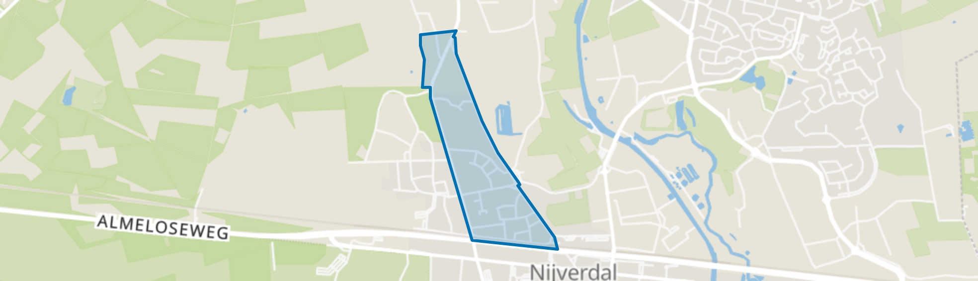 Wilhelminawijk, Nijverdal map