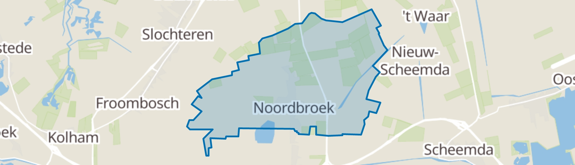 Noordbroek map