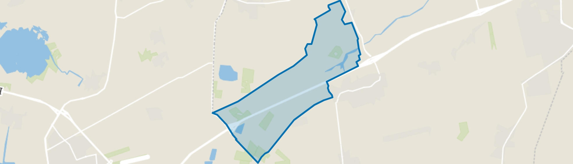 Verspreide huizen in het noordwesten, Noordwijk (GR) map