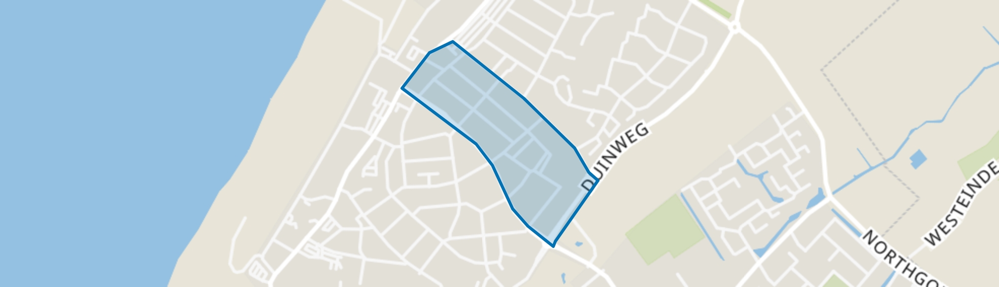 Auteursbuurt, Noordwijk (ZH) map