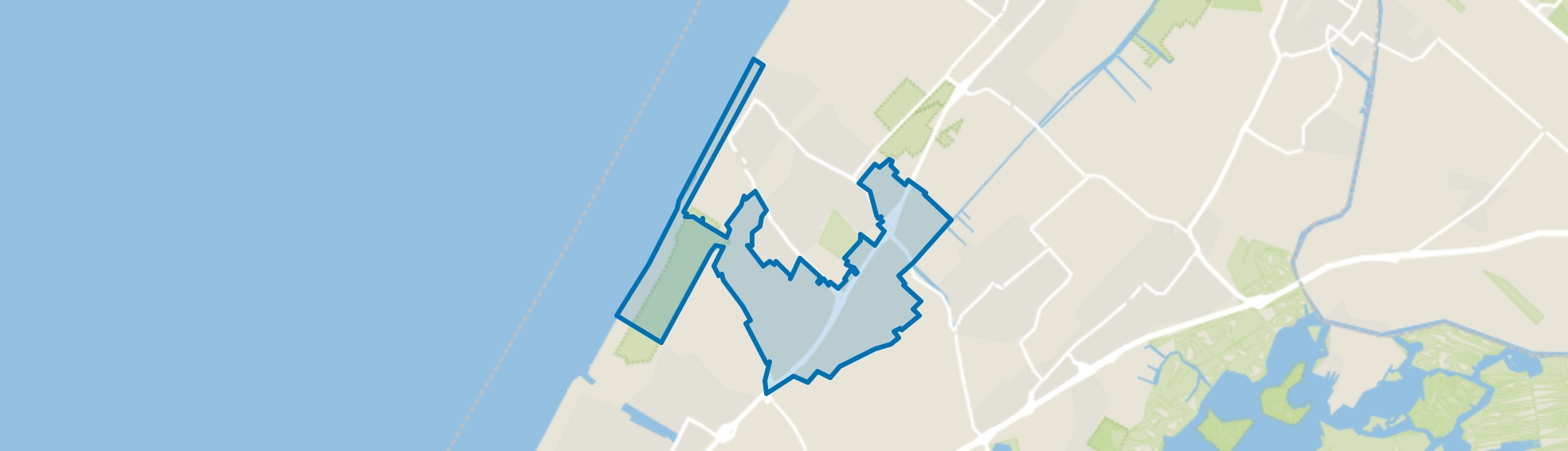 Buitengebied Noordwijk Zuid, Noordwijk (ZH) map