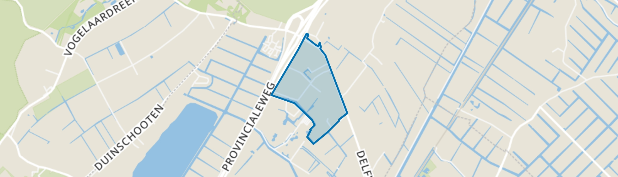 Delfweg, Noordwijkerhout map