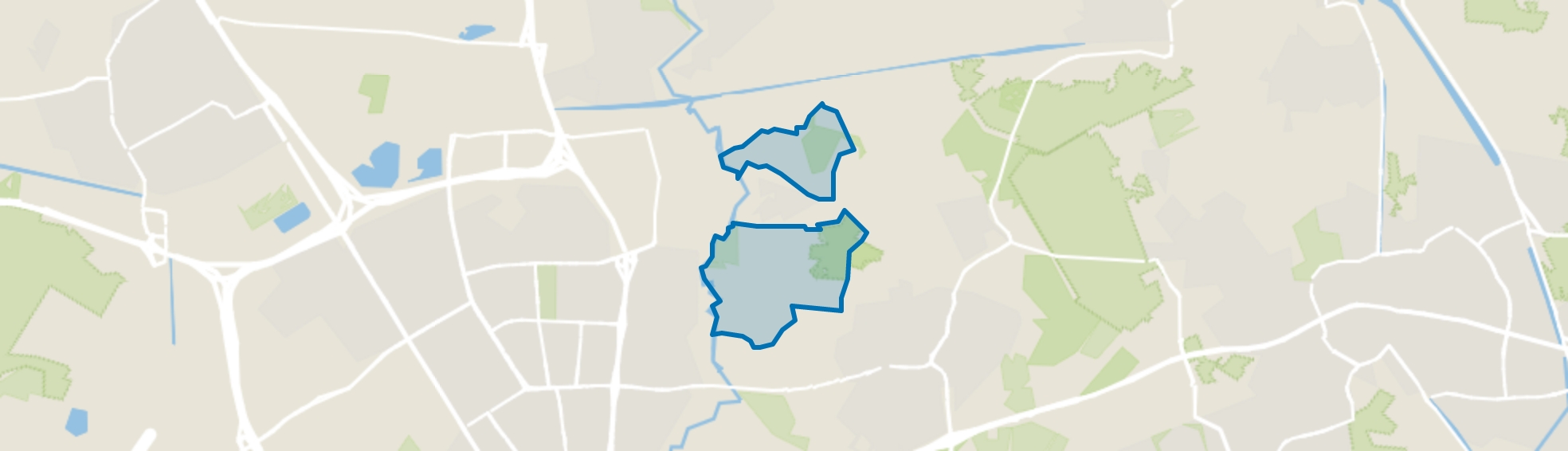 Verspreide huizen Nederwetten, Nuenen map