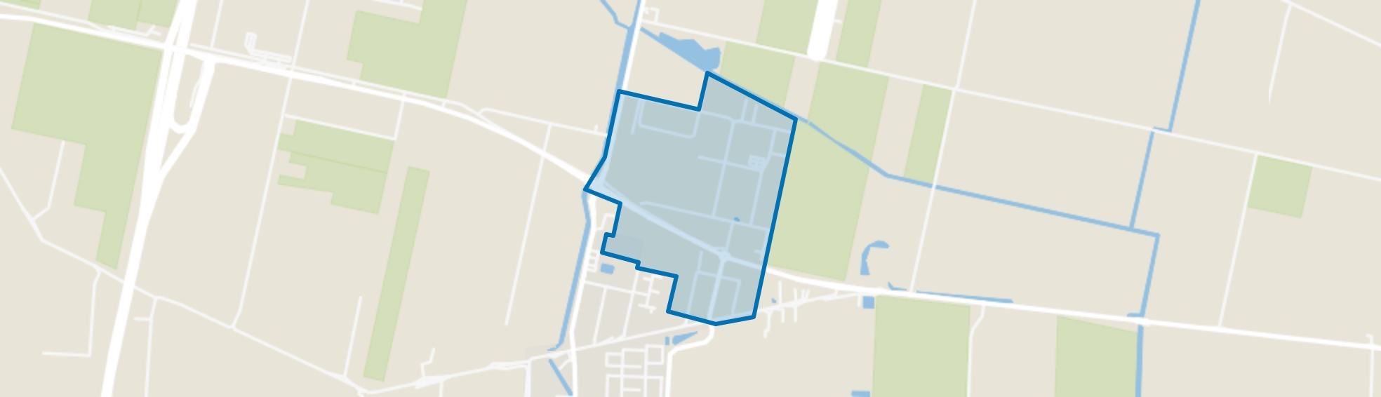 Numansdorp Bedrijventerrein Middelsluis, Numansdorp map