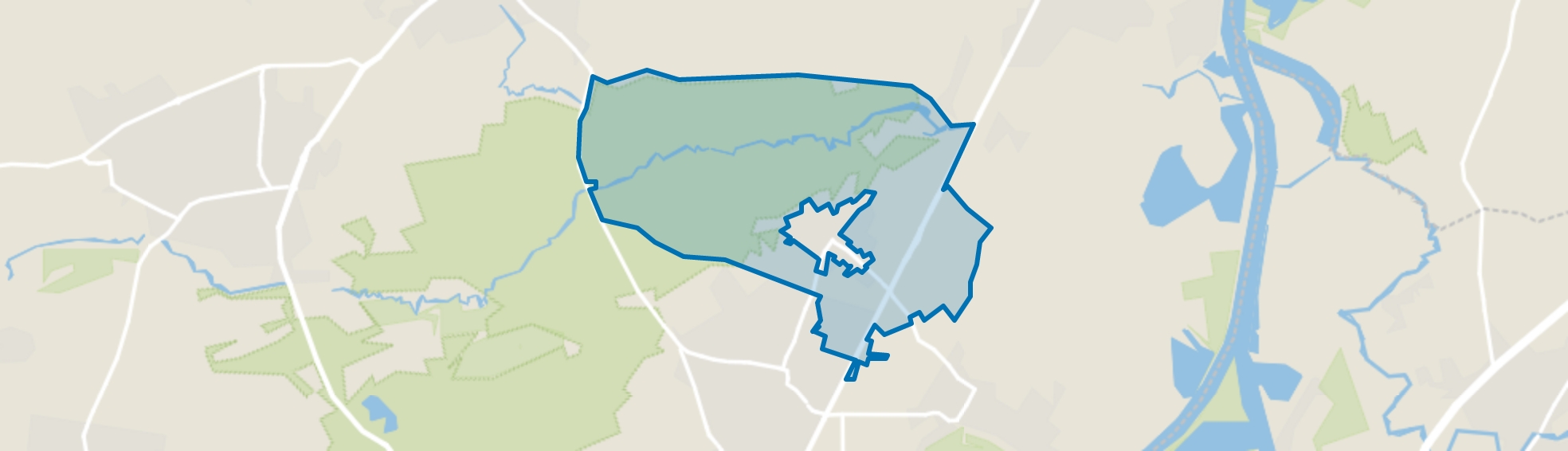 Verspreide huizen Nunhem, Nunhem map