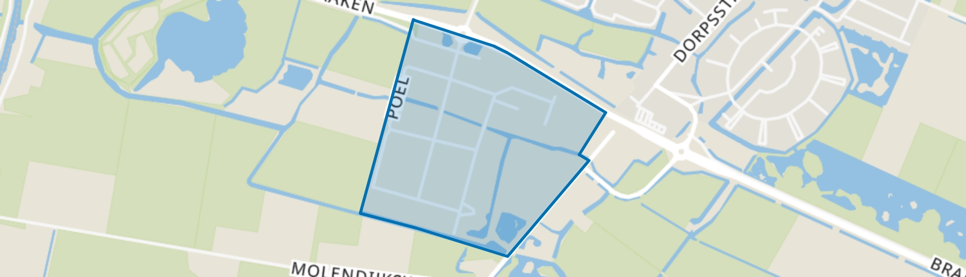 Bedrijventerrein Braken, Obdam map