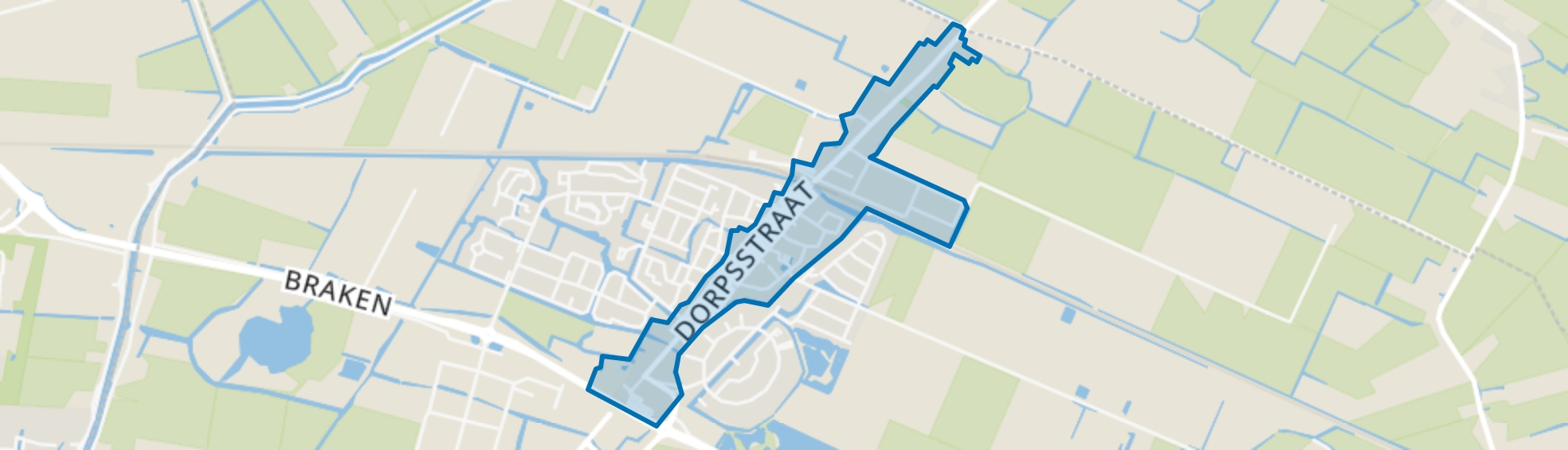 Dorpsstraat en omgeving, Obdam map