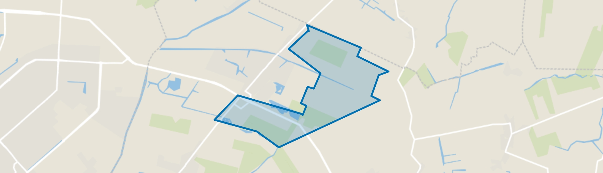 Obdam Verspreide huizen Oost, Obdam map