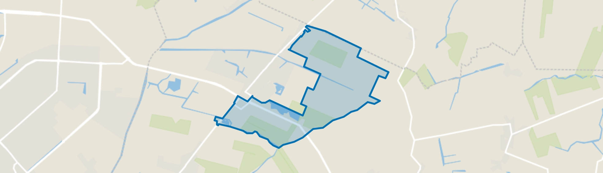 Obdam Verspreide huizen Oost, Obdam map