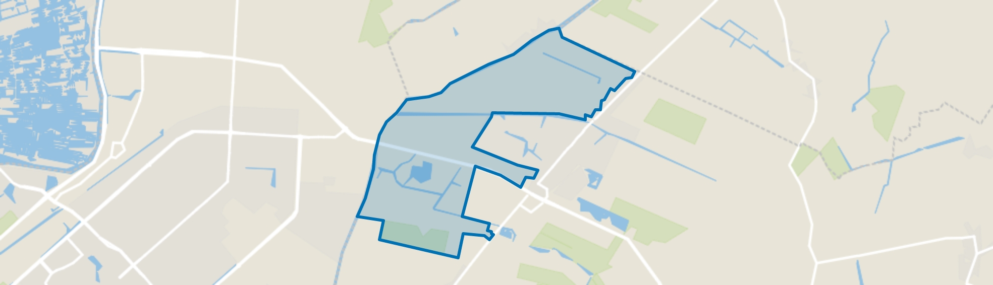 Obdam Verspreide huizen West, Obdam map