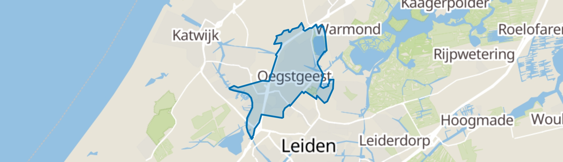 Oegstgeest map