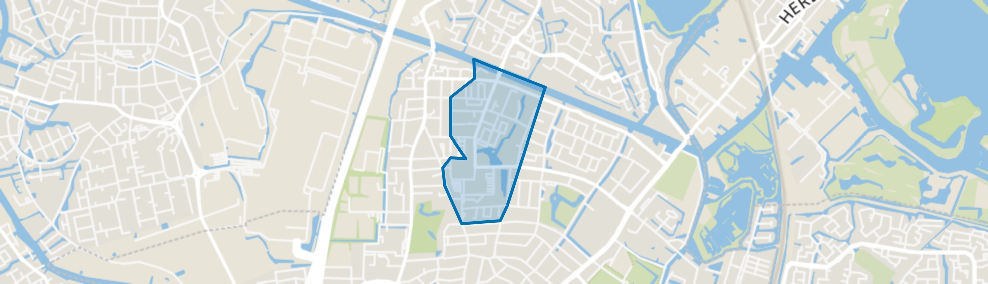 Bloemenbuurt, Oegstgeest map