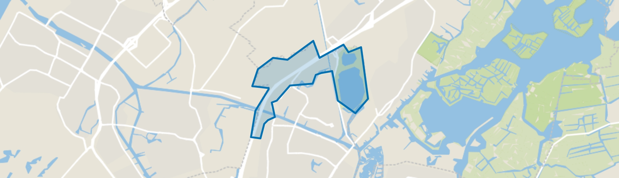 Buitengebied, Oegstgeest map