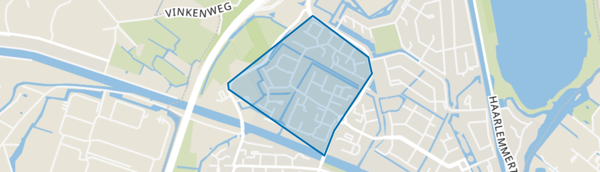 Haaswijk-West, Oegstgeest map