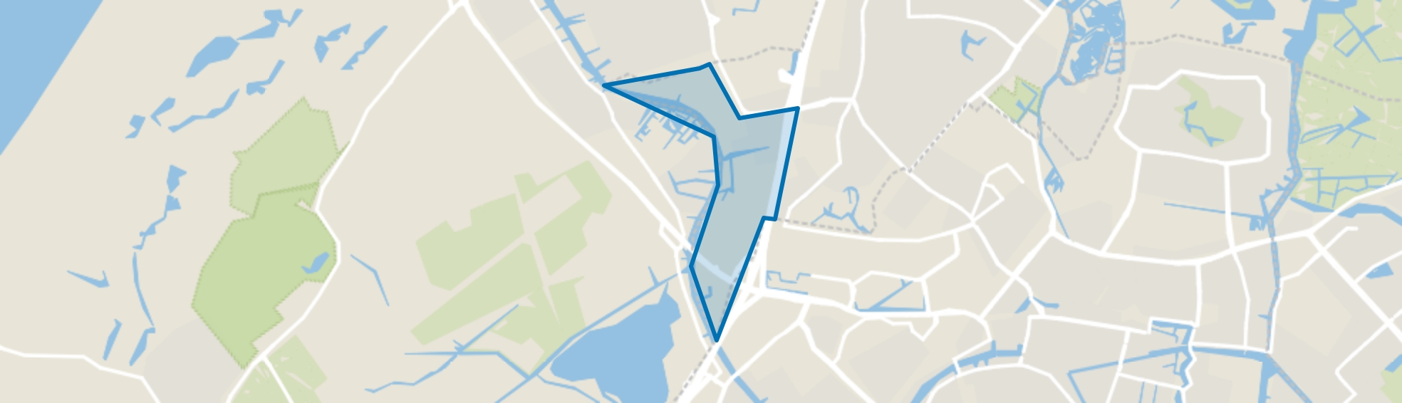 Rijnfront, Oegstgeest map