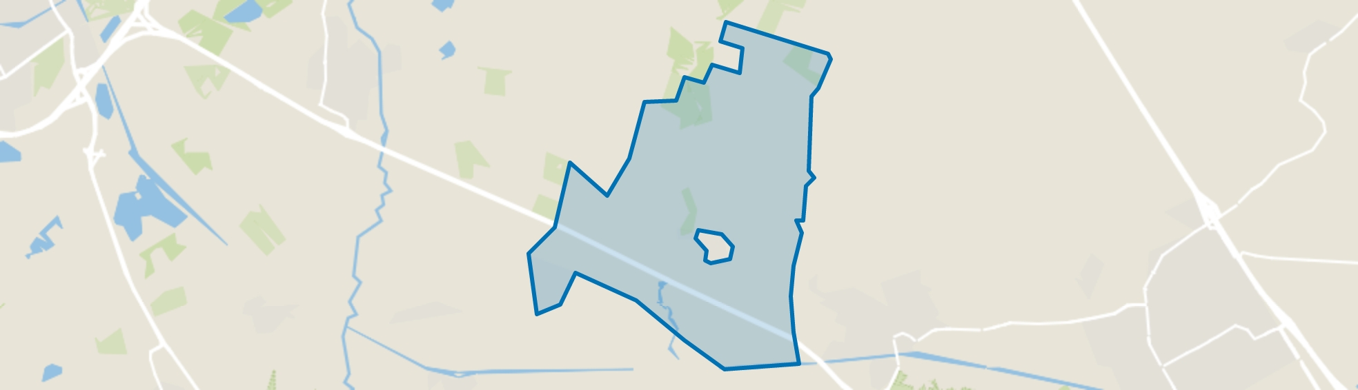 Verspreide huizen Spoordonk, Oirschot map