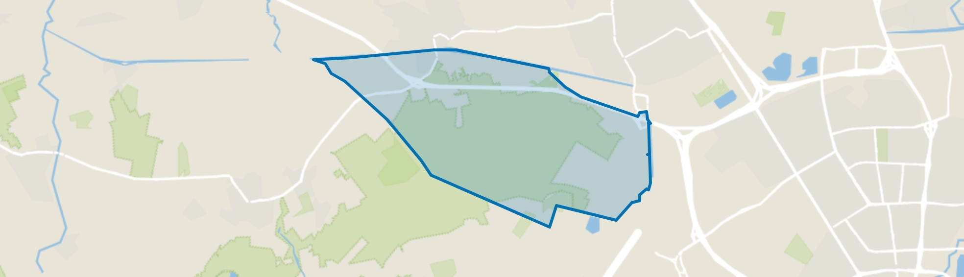 Verspreide huizen Zuid-Oirschotse Heide, Oirschot map