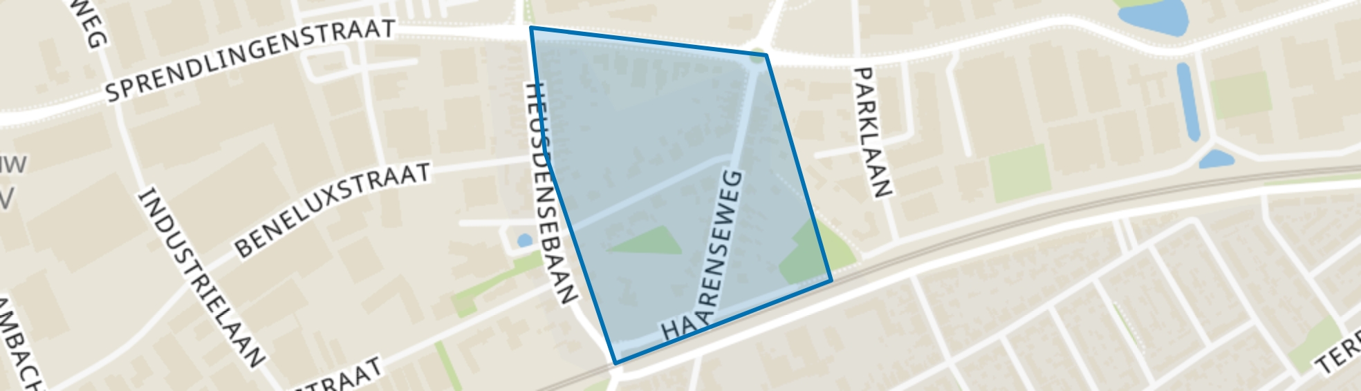 Omgeving George Perklaan, Oisterwijk map