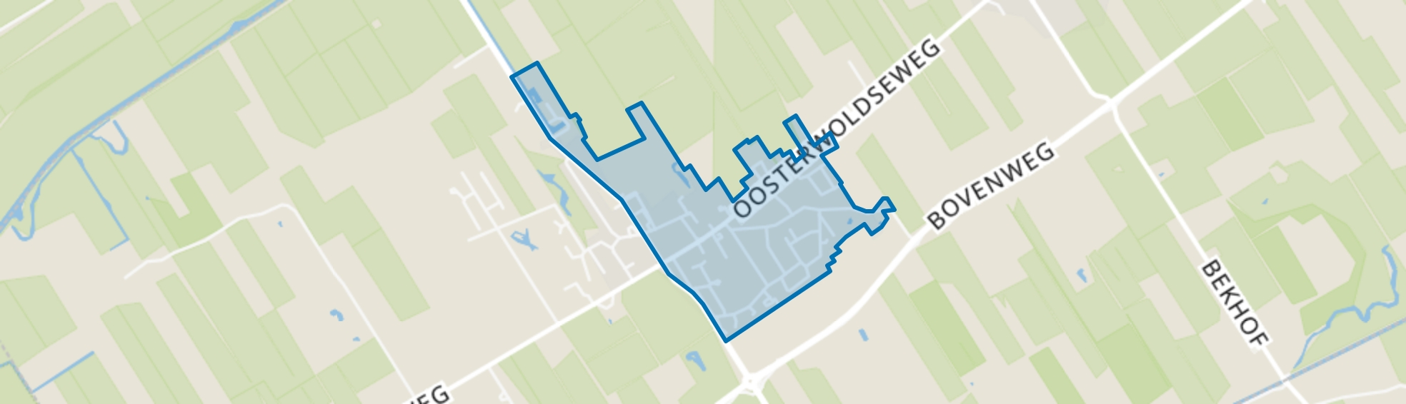 Oldeberkoop-Oost, Oldeberkoop map