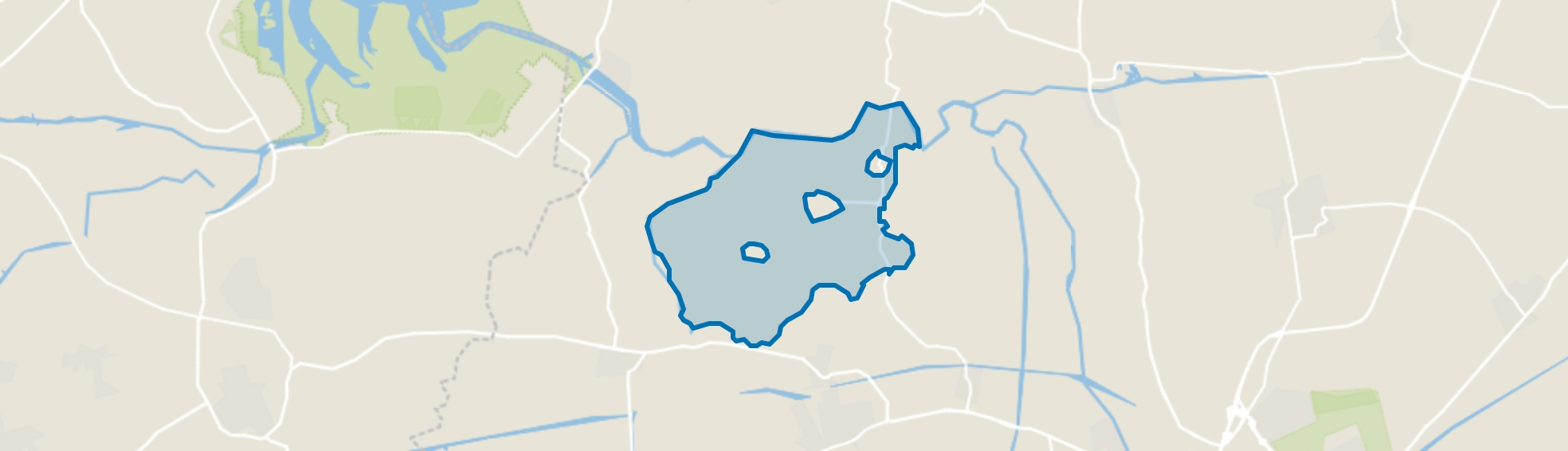 Overige verspreide huizen, Oldehove map