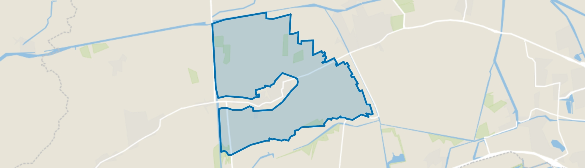 Verspreide huizen Oldekerk, Oldekerk map