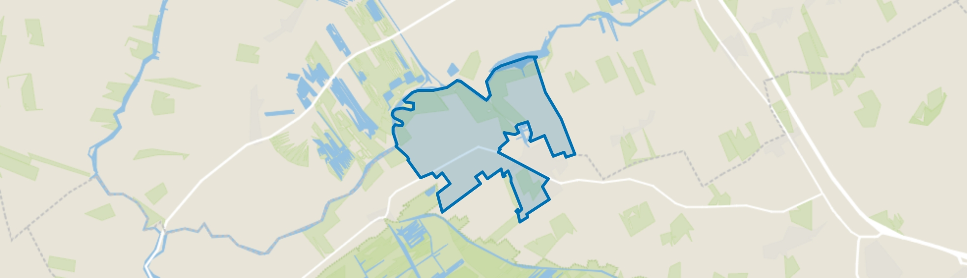 Verspreide huizen Oldemarkt, Oldemarkt map