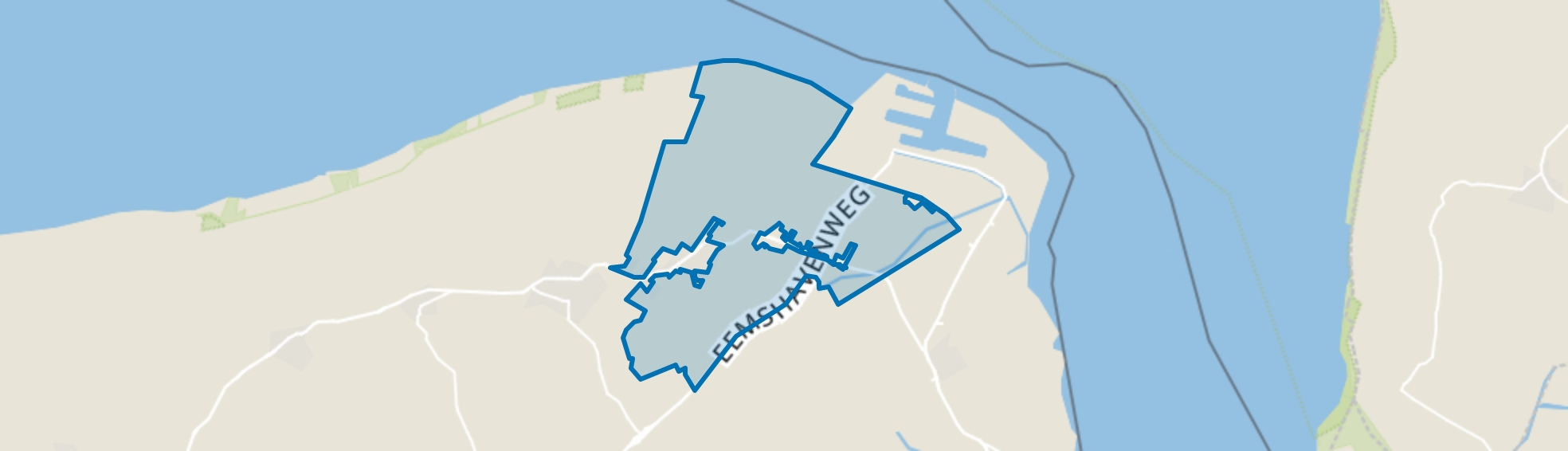 Buitengebied Uithuizermeeden, Oldenzijl map