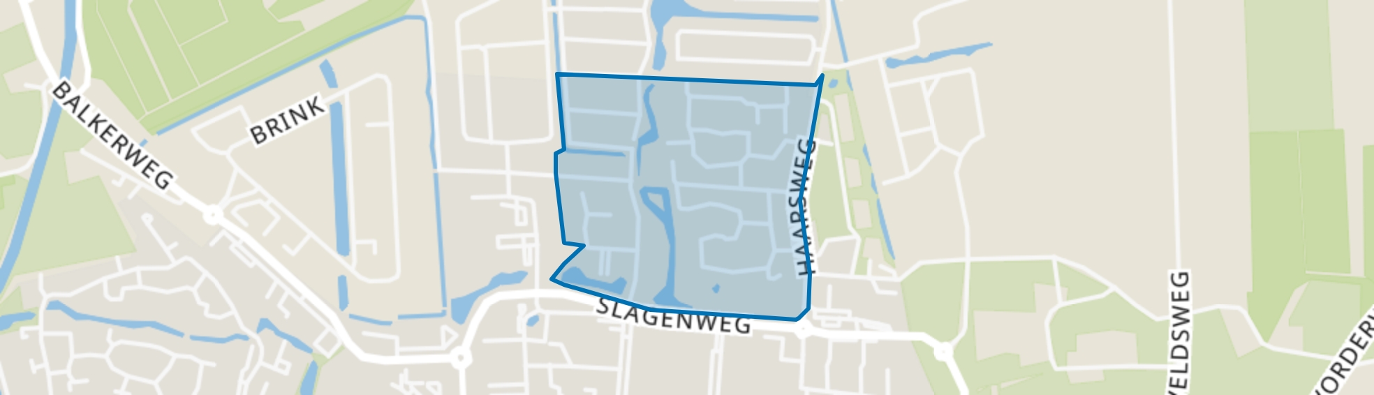 Kern Ommen - Alteveer wonen 1-4, Ommen map