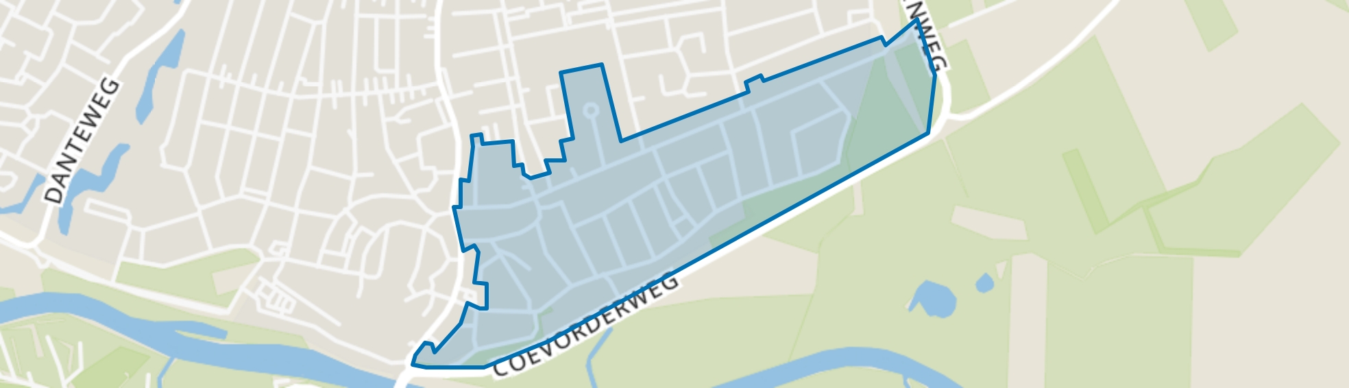 Kern Ommen - Zeeheldenbuurt - Lodderholt, Ommen map