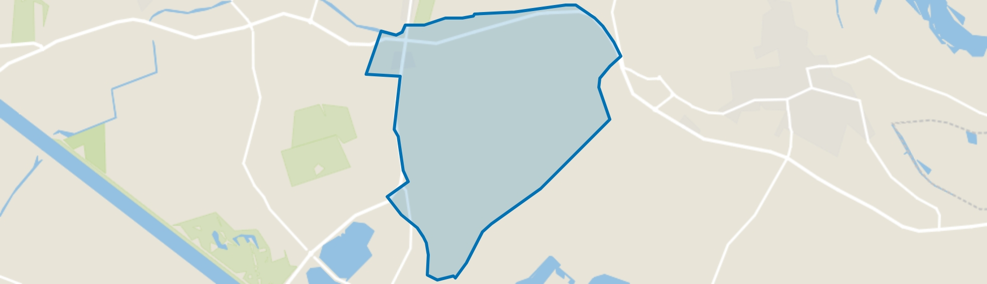 Verspreide huizen Ommerenveld en Zwarte Paard, Ommeren map