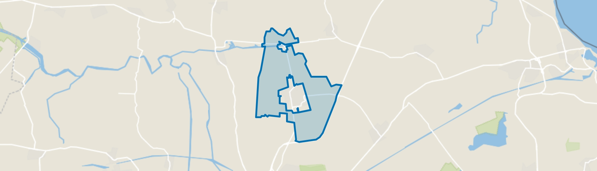 Buitengebied Bedum, Onderdendam map